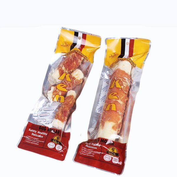 Chicken Coated Cowhide Dental Chews - Chicken Flavor Large One