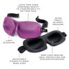 Bucky 40 Blinks No Pressure Eye Mask for Travel & Sleep, Ruby Pop, One Size