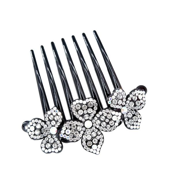 URFEDA Haar Steckkamm, Frauen Haar Kamm Strass Zähne Haarkamm Haarschmuck Haarspange Kamm Vintage Eleganz Haar für Frauen Mädchen Geschenk