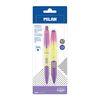 MILAN Blister pack 1 ballpoint pen + 1 mechanical pencil COMPACT Sunset