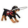 GabeFish Lightweight Adjustable Blind Ring for Dogs Cats, Pet Harness Guide Device Red Small