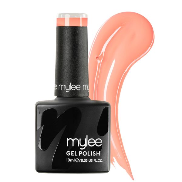 Mylee Gel Nail Polish 10ml [Apricot Jam] UV/LED Soak-Off Nail Art Manicure Pedicure for Professional, Salon & Home Use [Spring/Summer 2024] - Long Lasting & Easy to Apply