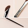 2 Pcs Multi-functional Eyeliner, Eyebrow Brush, Makeup Brush, Eyebrow Brush, Makeup Brush, Diagonal Type, Extra Fine, High-grade Fiber Hair, Portable, Easy to Use, Gentle, Easy to Draw, Eyeliner, Eyeshadow, Eyebrow Hairline, For Beginners & Professionals