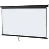 100'' 16:9 HD Projection Screen Manual Pull Down Projector Movie Screen Black