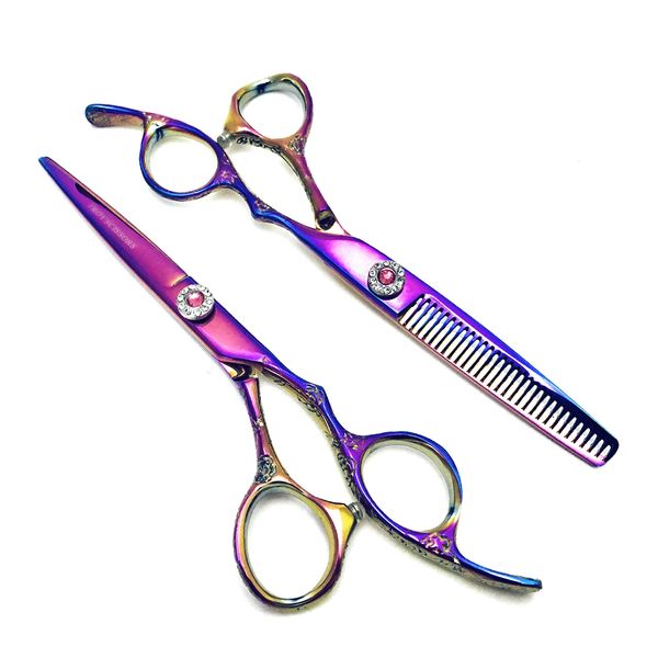 Professional Salon Stylist Barber Hair Cutting Scissors thinning Set Hair Cutting Scissors Shears 6”