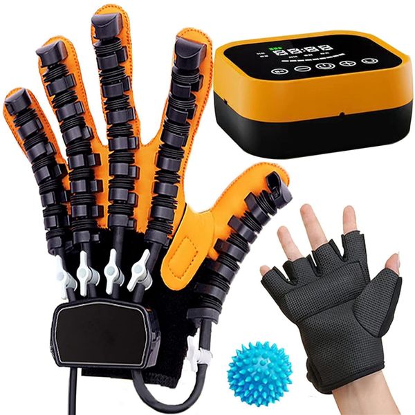 XUETAO Rehabilitation Robot Gloves Upgrade Stroke Hand Therapy Equipment, Automatic Hand Trainer Gloves with USB Chargeable