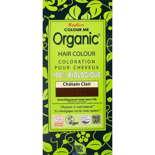 Radico Colour Me Organic Light Brown Hair Dye (Organic, Vegan, Natural Cosmetics)