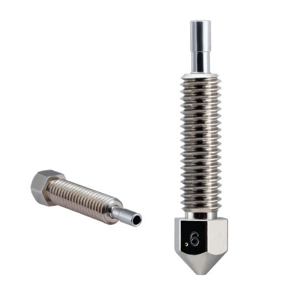 Micro Swiss Brass Plated Wear Resistant Nozzle for FlowTech™ Hotend - 0.6 mm