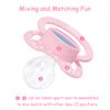 LittleForBig Bigshield Generation-II Adult Sized Printed Pacifier Trans Pride Pattern Pink