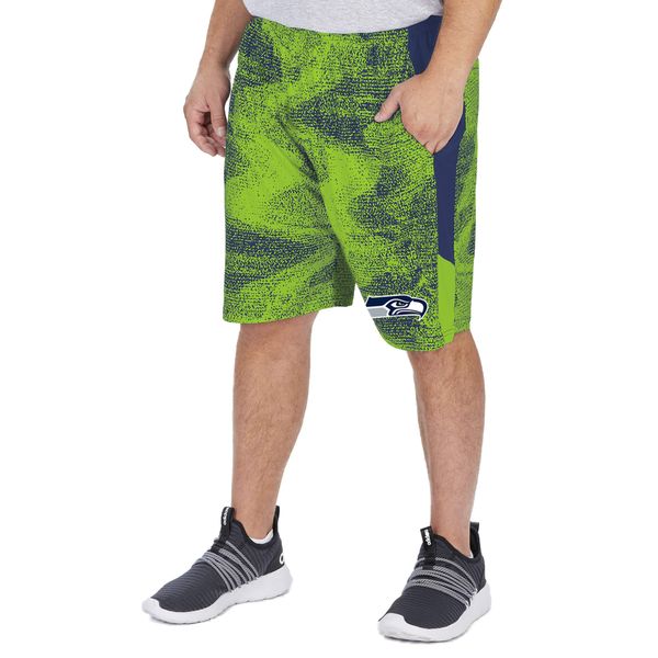 Zubaz Men's Standard Poly Short with Side Panels, Team Color, Medium