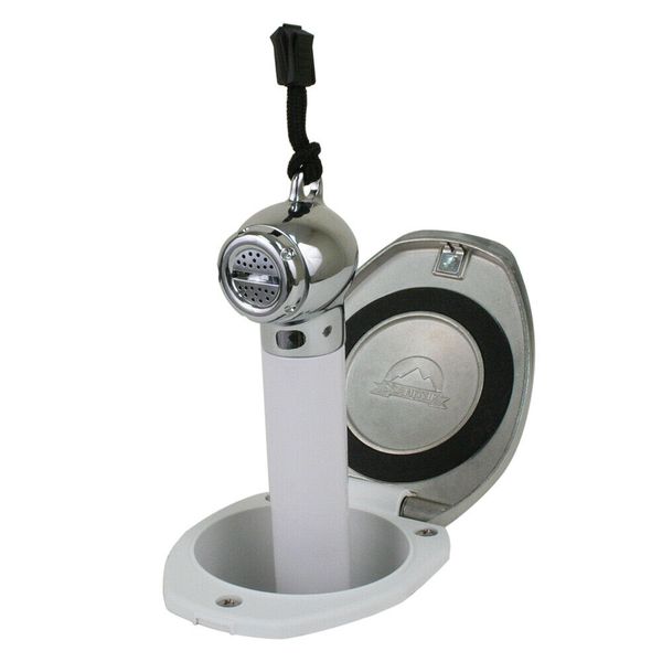 Scandvik White &amp; SS Recessed Transom Shower Handle/Hose -