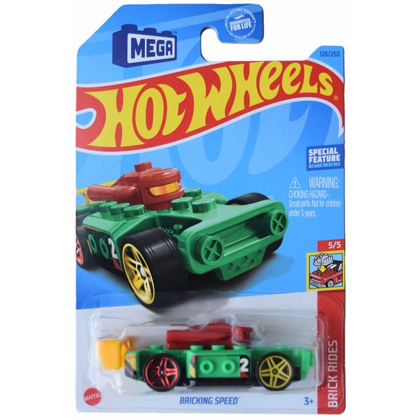 Hot Wheels Bricking Speed, Brick Rides 5/5 [Green] 128/250