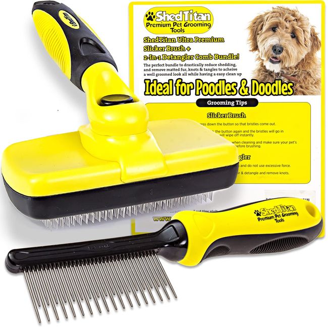 Dog&cat slicker brush, deshedding comb, remove Tangle