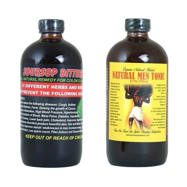 AIH Soursop Bitters & Natural Men Tonic Bundle Pack (16 fl oz EACH)