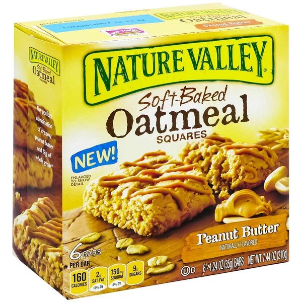 Soft-baked Oatmeal Squares, Peanut Butter (Pack of 3)