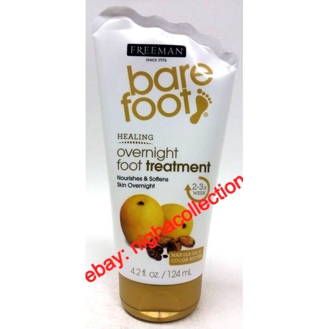 ( 1 ) Freeman barefoot Overnight Foot Treatment Marula Oil & Cocoa Butter 4.2 oz