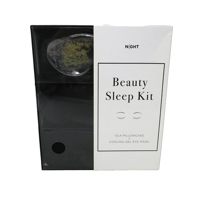 Night Beauty Sleep Kit Silk Pillowcase & Cooling Gel Eye Mask