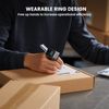 Eyoyo Wearable Bluetooth Ring Barcode Scanner with Display, Mini 1D Wireless Finger Bar Code Scanner Reader Inventory Compatible with iPad iPhone Android, Left&Right-Handed Use, Fast&Accurate Scanning