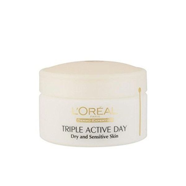 L'Oreal Paris Dermo Expertise Triple Active Day Multi-Protection Moisturiser - Dry/Sensitive Skin (50ml)