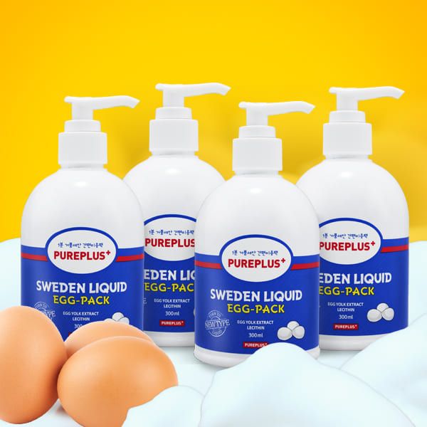 [Special Price] Pure Plus Sweden Liquid Egg Pack 300ml 4ea / Liquid Soap with Cleansing Foam Pack