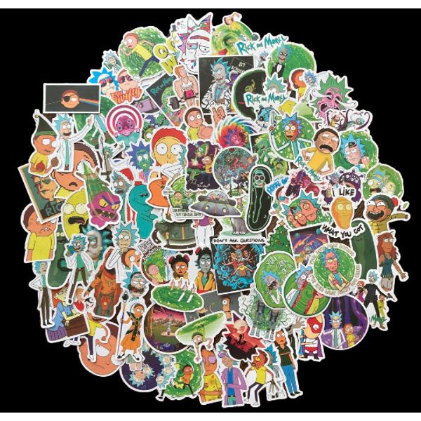 100 PCS. Rick and Morty Stickers.