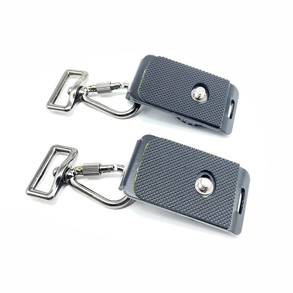 Two Camera 1/4" Screw Quick Release Plate (2-PCS-2) Suitable for SLR Camera, Micro Single Camera, Camera Tripod, Camera Gimbal and Sport Camera Bracket