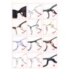 Glasses Nose Pad Sticker, No Trace on the Nose, Puffy, Prevents Glasses from Slipping Off, 16 Pairs, nude