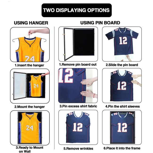 XX Large Football/hockey Uniform Jersey Display Case Frame UV 