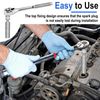 14mm&16mm Spark Plug Socket Set, Thin Wall 3/8" Drive Spark Plug Socket Removal Tool, 12 Point, Magnetic Swivel Spark Plug Socket for Most Car Models