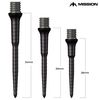 Mission Darts Points Titan Ripple | Titanium Conversion Point | 26 mm | Black (X2659)