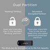 Integral Secure 360-C 128GB Software Encrypted USB Flash Drive - USB-C Connector - 256-bit AES encryption - Compatible with Mac, MacBook, PC, laptop