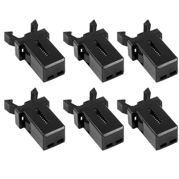 6-Pack Bin Lid Clasps, Durable Bin Lids Replacement Compatible with Brabantia Waste Bins, Waterproof Touch Top Lid Bin Latch Lock, For Kitchen Trash Cans, Storage Boxes, Glasses Cases