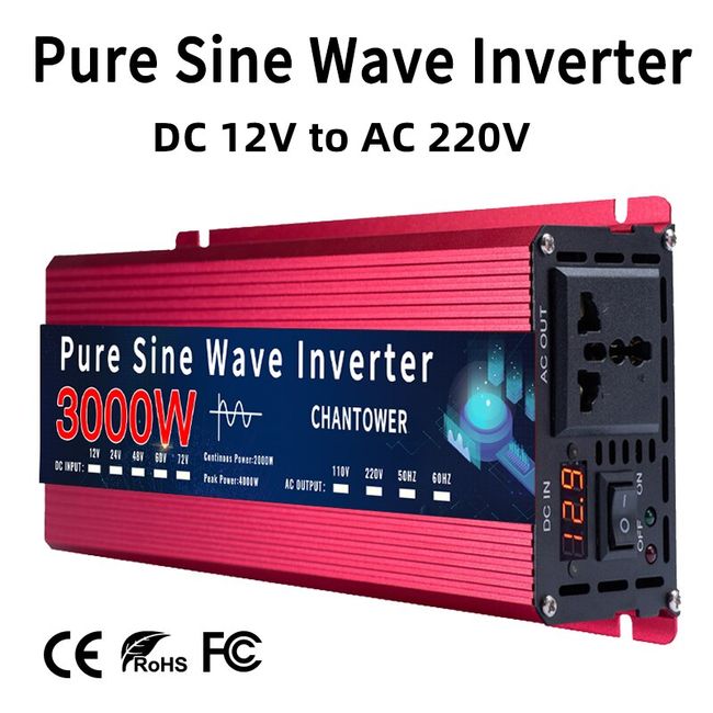 Pure Sine Wave Inverter 3000W 12v 220v 110v 