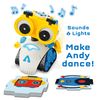 Thames & Kosmos Andy: The Code & Play Robot | Screen-Free Coding & Robotics Kit for Ages 4+ | Pre-Built Robot w/Intuitive Buttons for Preschoolers to Start Programming! | No Smart Device Required