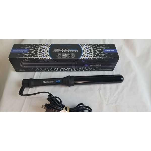 Absolute Heat Pro Ion Series 1 1/4 Inch Curling Wand Tested Working