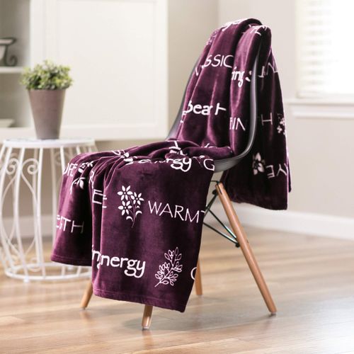 Chanasya Premium Healing Thoughts Sympathy Caring Gift Message Throw Blanket - Prayer Comfort Thoughtful Encouraging Soft Blanket for Health Women Men Best Friend Cancer Sick Chemo Get Well Gift