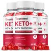 OptiBlend Keto ACV Gummies, Max Strength Formula, Opti Blend Keto (3 Pack)