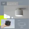 Edison Smart Mini Ceiling Light for Hanging Ceiling (White) LED Integrated Dimming, Toned Color, Smart Light Bulb, Smart Light, Downlight, Compatible with Dedicated Remote Control