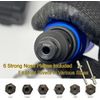 Rivet Gun Adapter For Grill Blind Riveting Tool Setter Kit 6 Nosepieces Riveter
