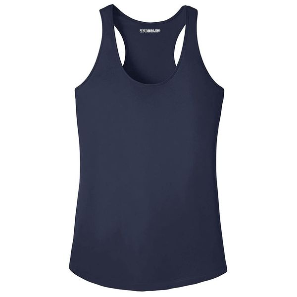 Workout Tops for Women Racerback Tank Yoga Shirts Gym Clothes-M-Navy