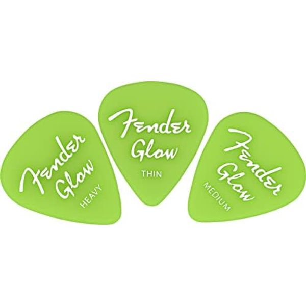 Fender Glow In The Dark 351 Picks, 12-Pack