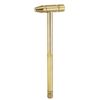sourcing map 3 in 1 Mini Multifunction Copper Hammer and Screwdriver 10mm Dia Multitool Hammer with Slotted Screwdriver