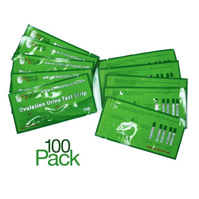 Pack of 100 LH Ovulation Test Strips - FDA Approved From US