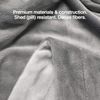 PetFusion Premium Kleine Hunde- oder Katzendecke (79x69 cm). Reversible Grey Micro Plüsch. [100% weicher Polyester]