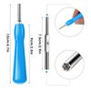 Gamebit Security Screwdriver, Double-Ended 3.8mm 4.5mm Gamebit Screwdriver Bit Set Compatible with NES,SNES,N64,Gameboy,Game Blue