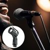 2pcs universal microphone holder clip adjustable microphone clip mounting bracket, suitable for handheld microphone recording condenser microphone