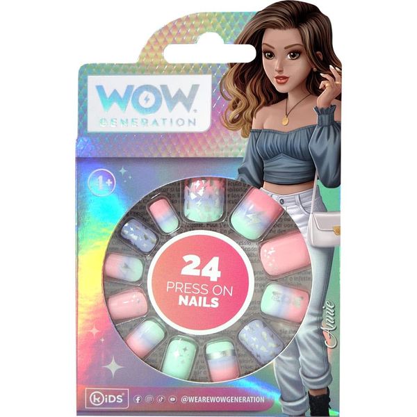 Wow Generation Set of 24 Adhesive Nails