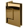 CRL GEN044GP Gold Plated Geneva 044 Series Wall Mount Offset Back Plate Hinge