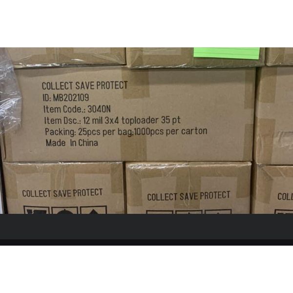 *CASE* 1000 ULTRA CSP COLLECT*SAVE*PROTECT Top Loaders Standard 3x4 Regular Card
