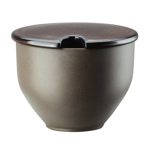 Rosenthal Junto Bronze Sugar Bowl with Incision, 0.28 L